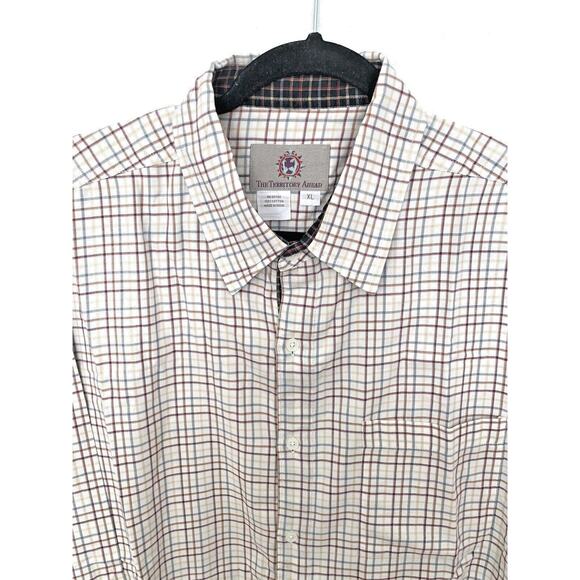 Mens Large Territory Ahead‎ Button Long Sleeve Size XL Striped multi color - Picture 1 of 7